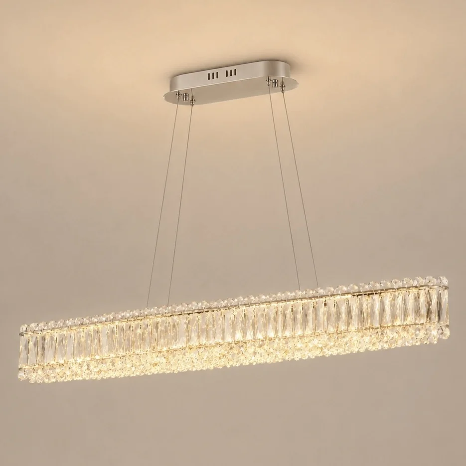 Miralux-lustra led eleganta cu cristale si telecomanda