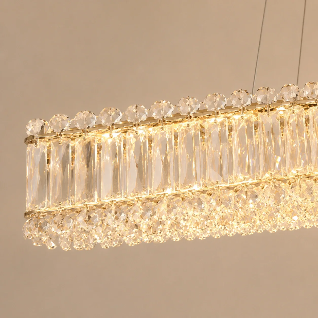 Miralux-lustra led eleganta cu cristale si telecomanda