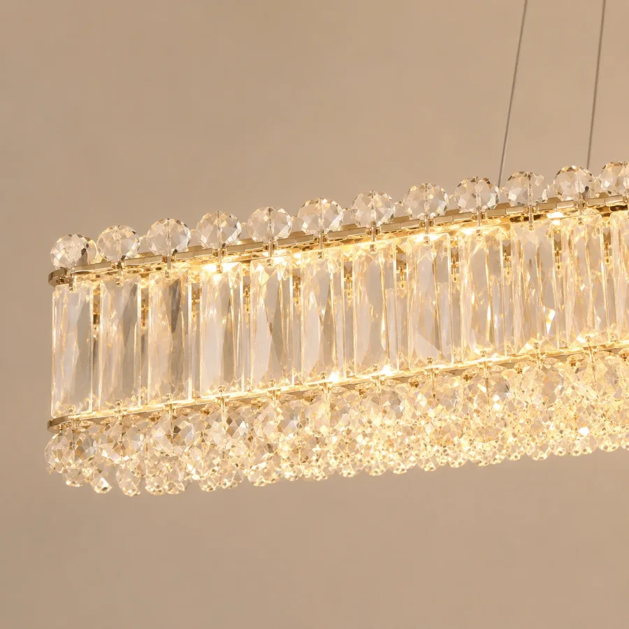 Miralux-lustra led eleganta cu cristale si telecomanda