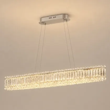 Miralux-lustra led eleganta cu cristale si telecomanda
