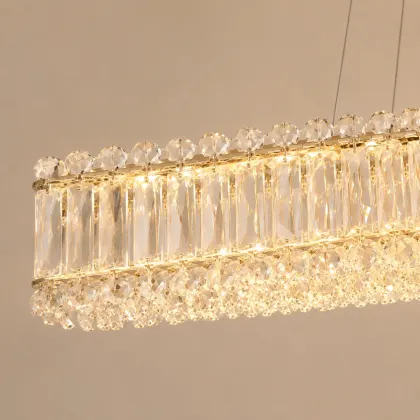 Miralux-lustra led eleganta cu cristale si telecomanda