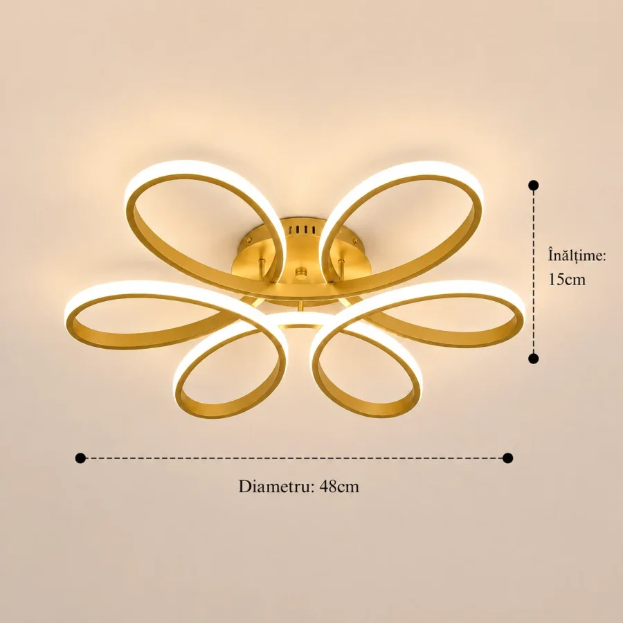 Spin-Lustra led aplicata spirala