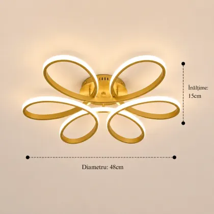 Spin-Lustra led aplicata spirala