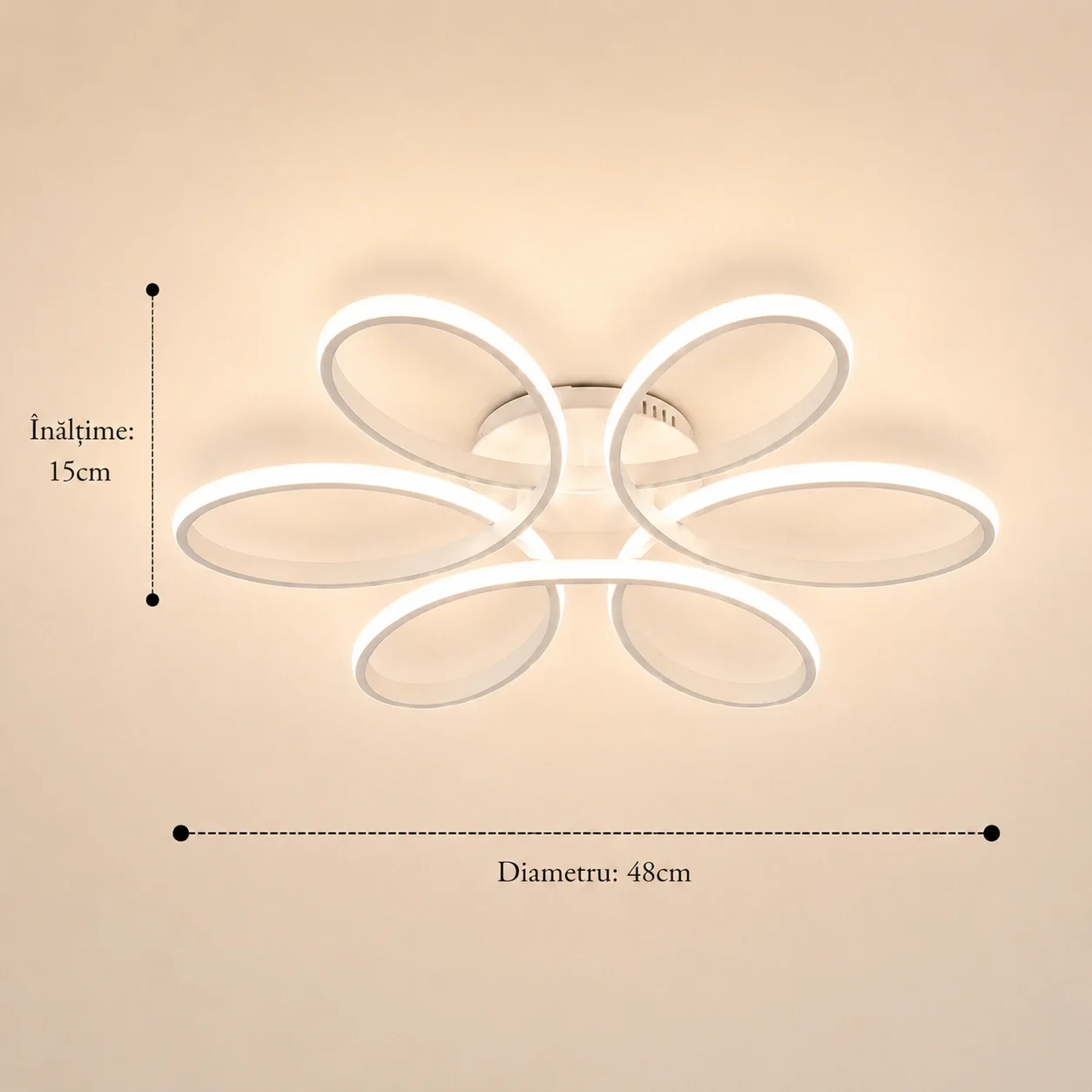 Spin-Lustra led aplicata spirala