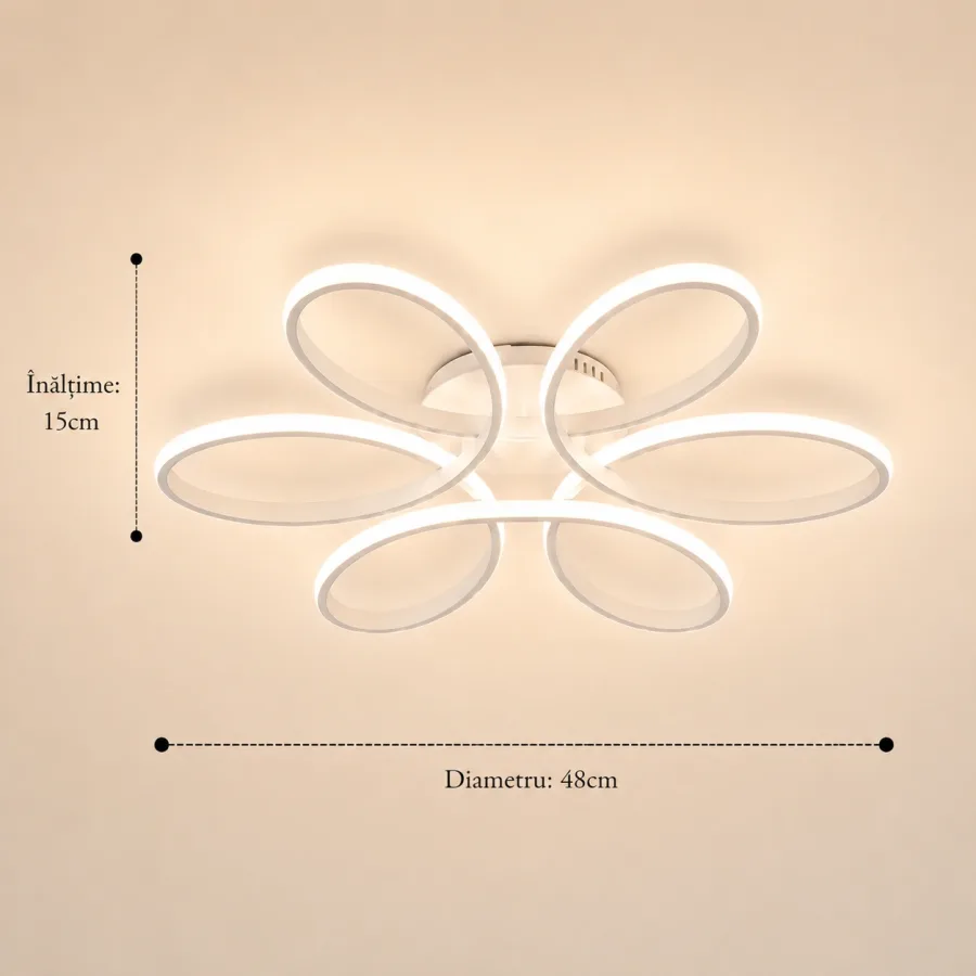 Spin-Lustra led aplicata spirala