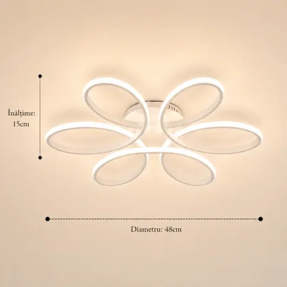 Spin-Lustra led aplicata spirala