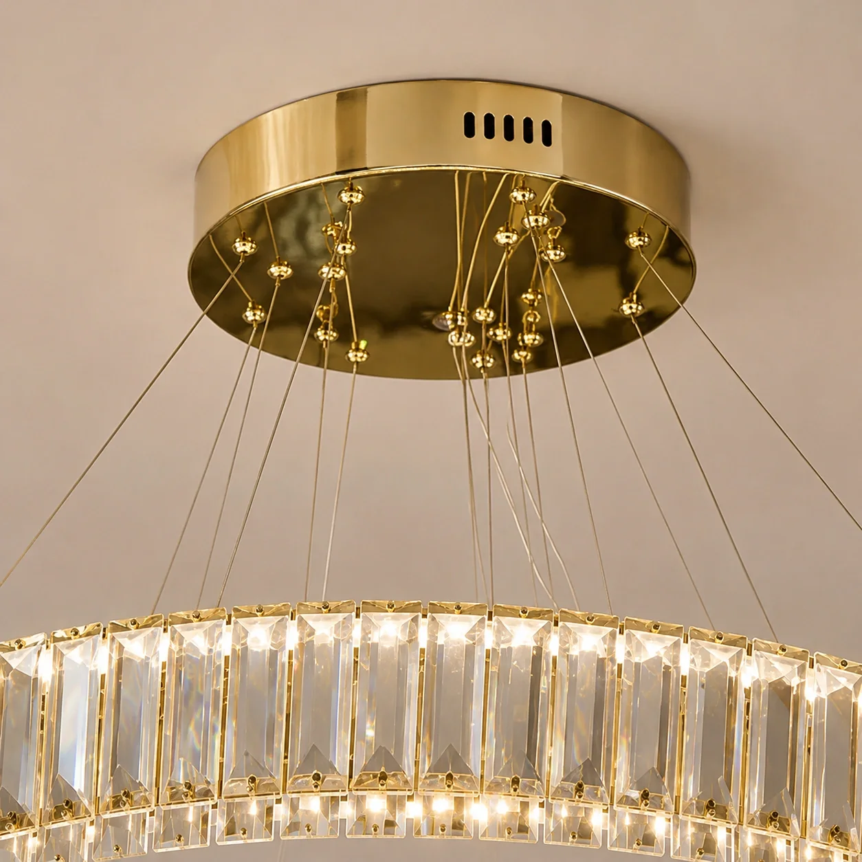 Prestige-lustra led luxury cu cristale si telecomanda