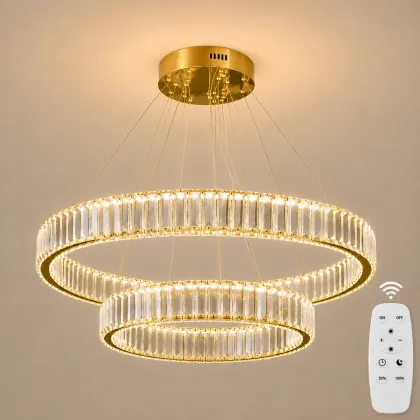 Prestige-lustra led luxury cu cristale si telecomanda