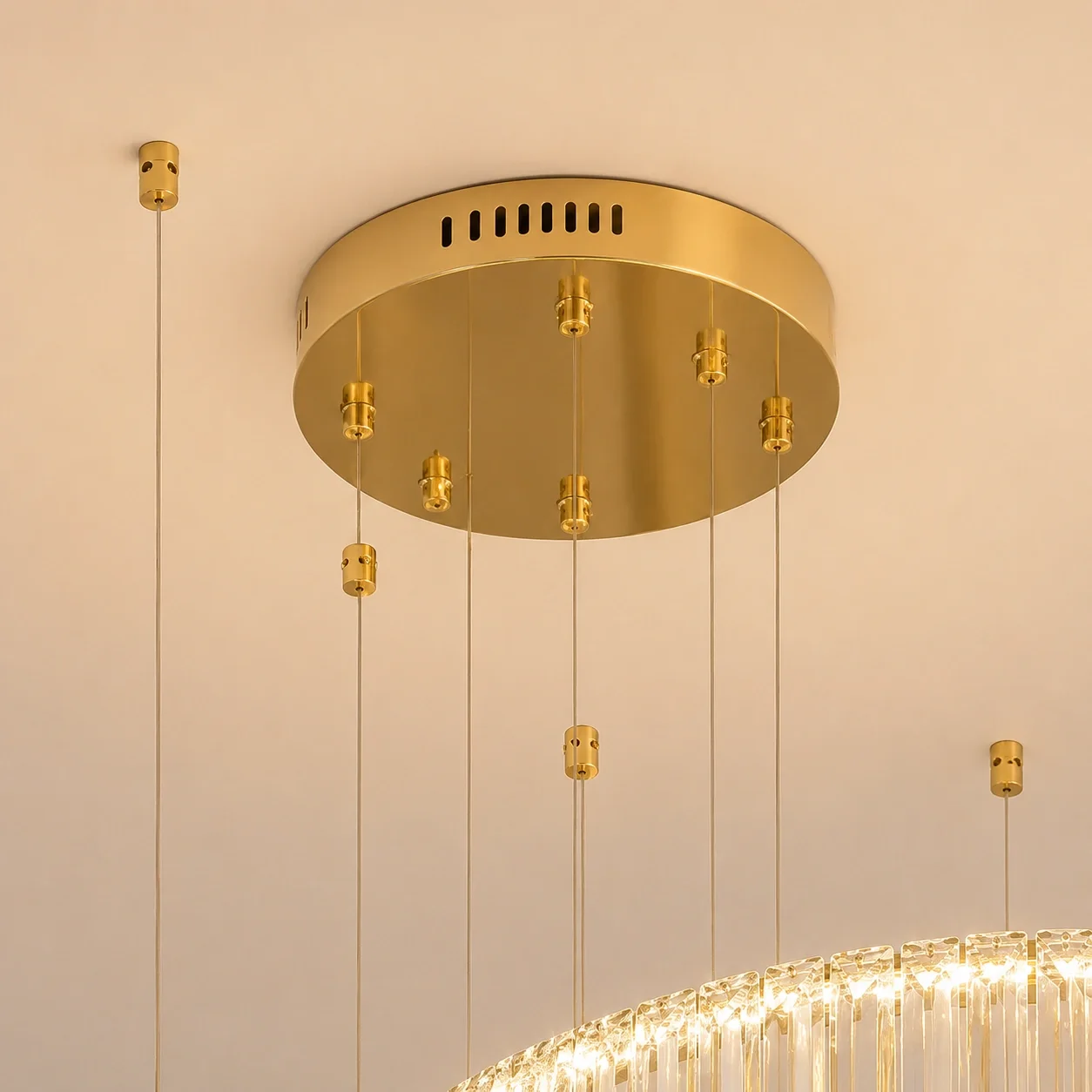 Prestige-lustra led luxury cu cristale si telecomanda