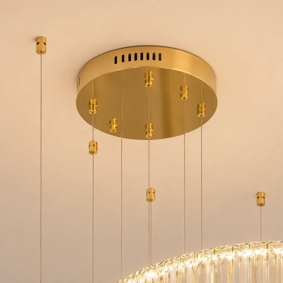 Prestige-lustra led luxury cu cristale si telecomanda