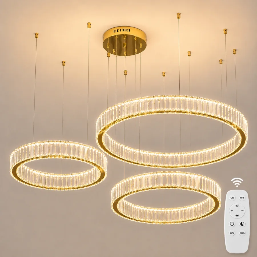 Prestige-lustra led luxury cu cristale si telecomanda