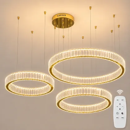 Prestige-lustra led luxury cu cristale si telecomanda