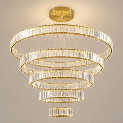 Prestige-lustra led luxury cu cristale si telecomanda