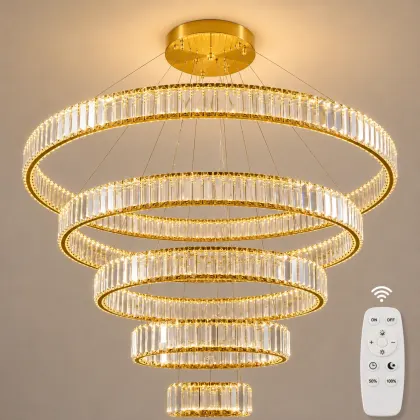 Prestige-lustra led luxury cu cristale si telecomanda